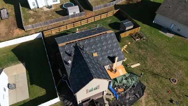 Storm-damaged roof during tear-off